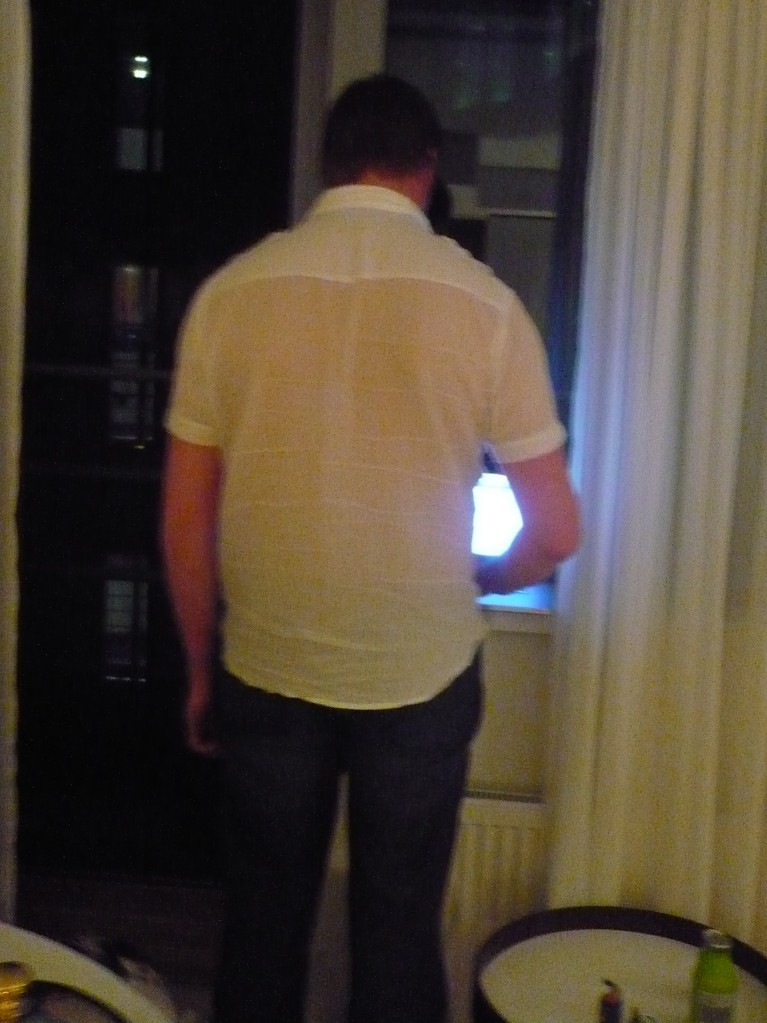 Reinout on the computer