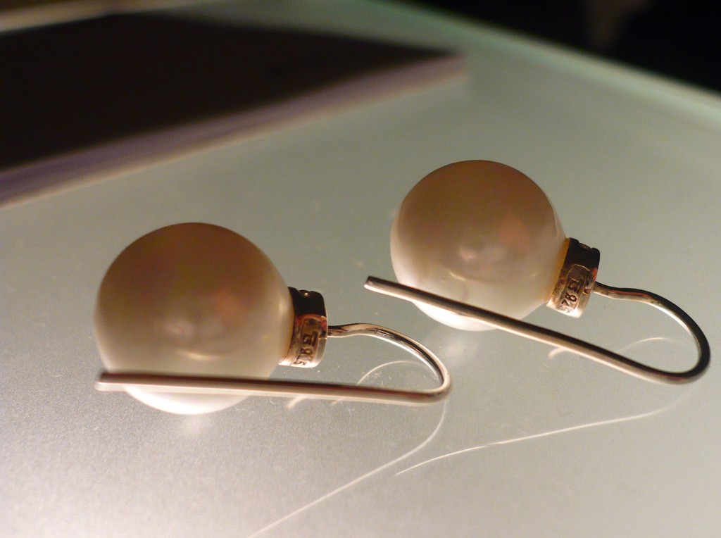 pearl earrings